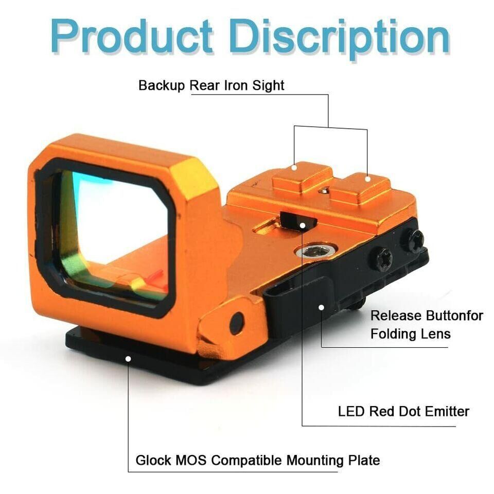 Vism Flipdot Reflex M2 Red Dot Sight - Katlanabilir 22mm Reflex Nişangâh