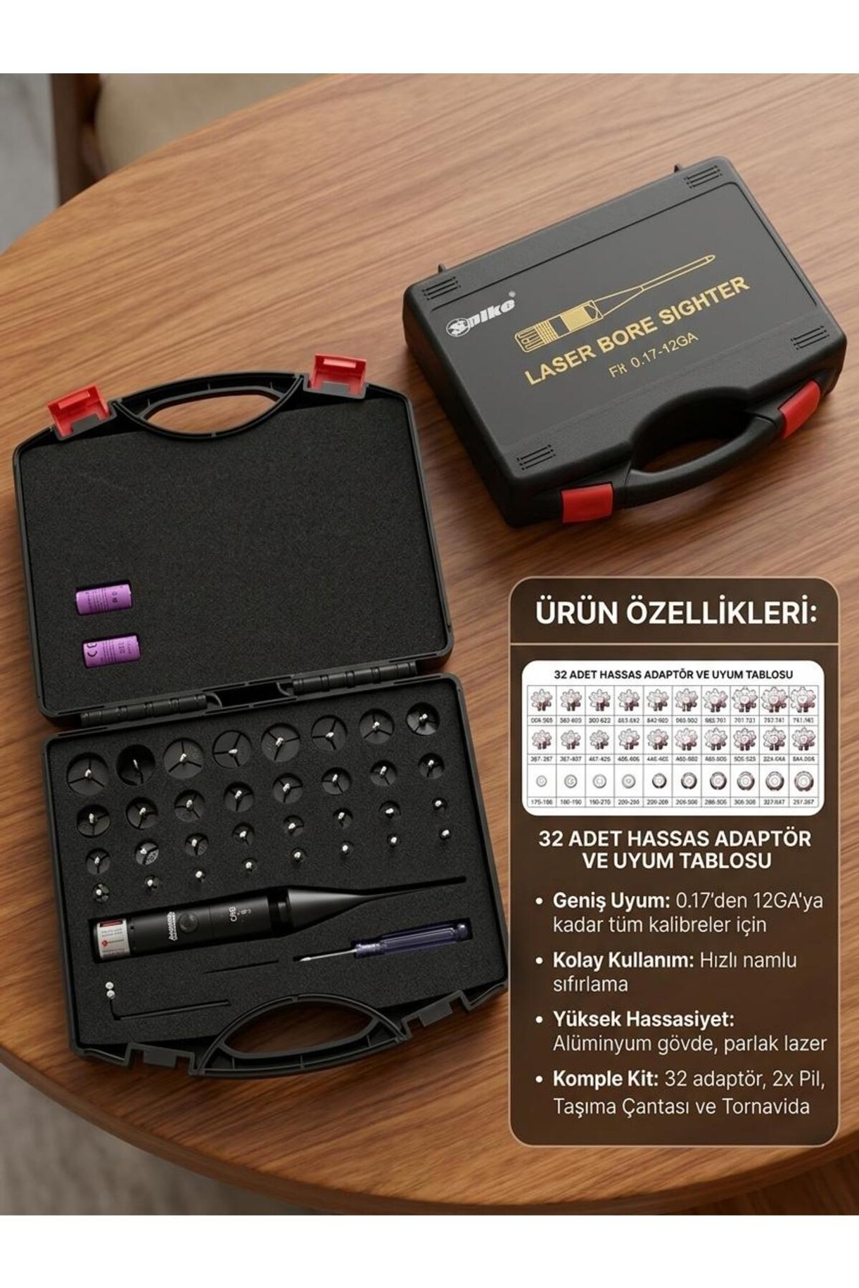 Tüm Kalibrelerde Kullanılabilen Sıfırlama Lazer Seti