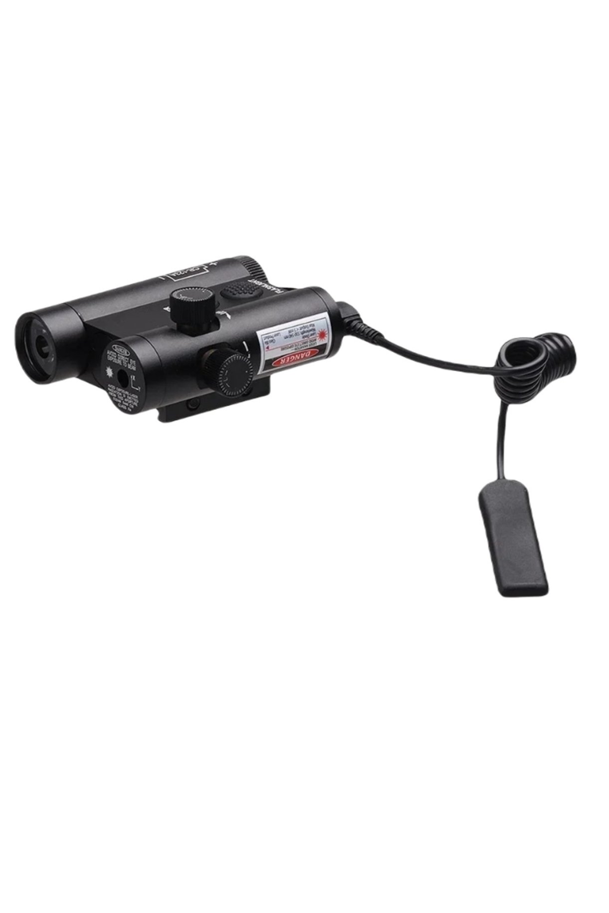 Tüfek Lazeri Fenerli Kırmızı Lazerli Metal Kasa Lo Pro