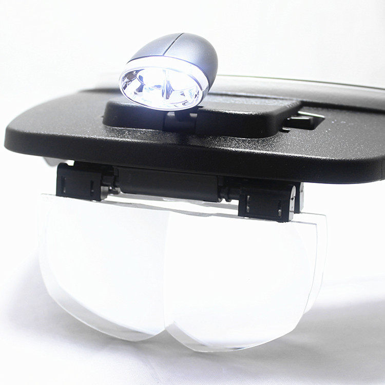 MG81001-A LED Işıklı Kafa Büyüteci (4 Mercekli)