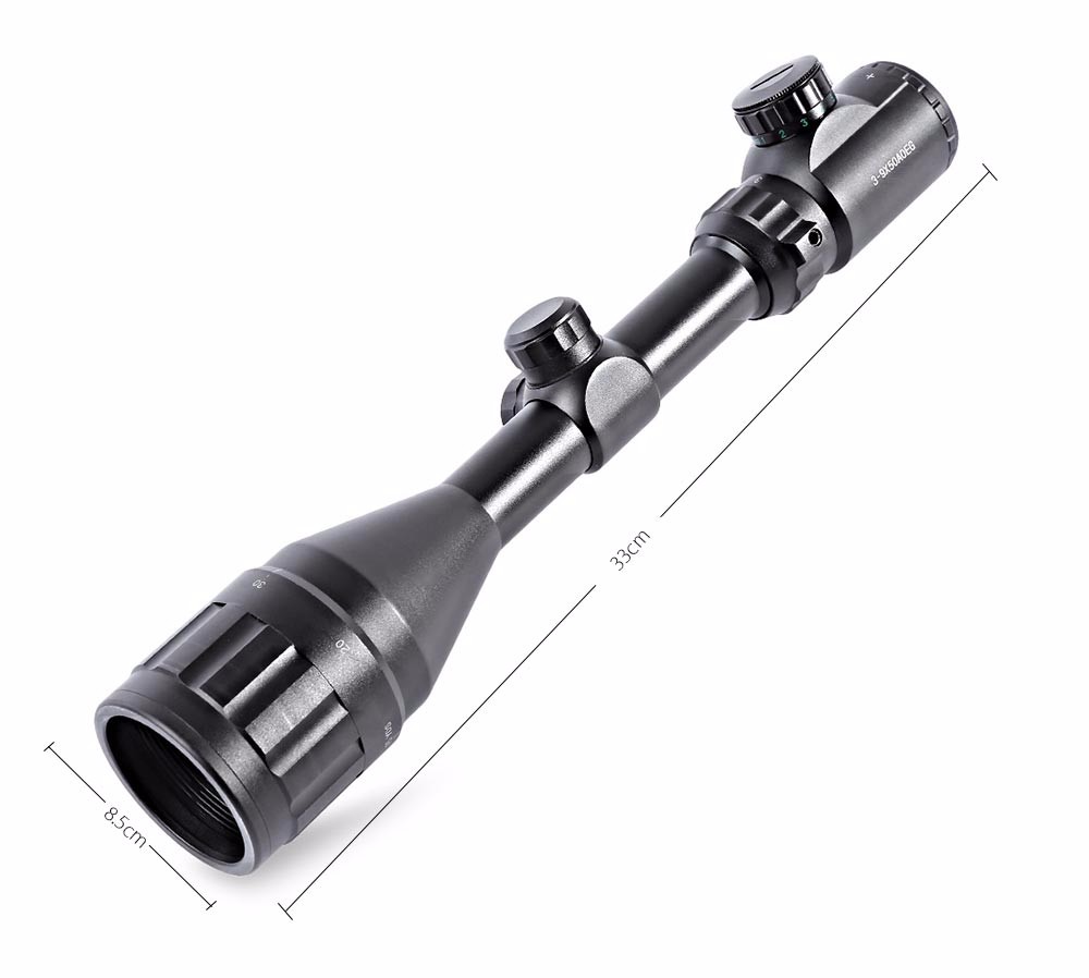 3-9x50aoeg çıft ışıklı Retikül Optik Görüş Kapsamlı Zoomlu Tüfek Dürbün(b)