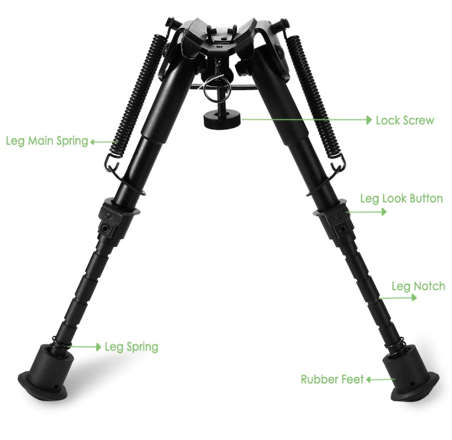 Nikula-üstün Metal Alaşım Bipod çatalayak