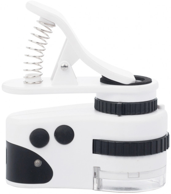 Nikula- 60X Mini Cep Telefonu Için Mandallı Mikroskop Uv Ledli Büyüteç Model AL2431