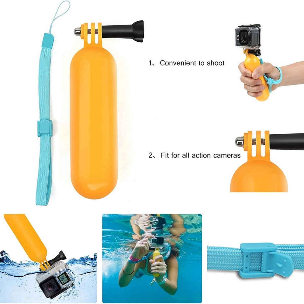 Tüm Aksiyon Kamera Monopod Su Altı Şamandıra Batmaz Aparatı