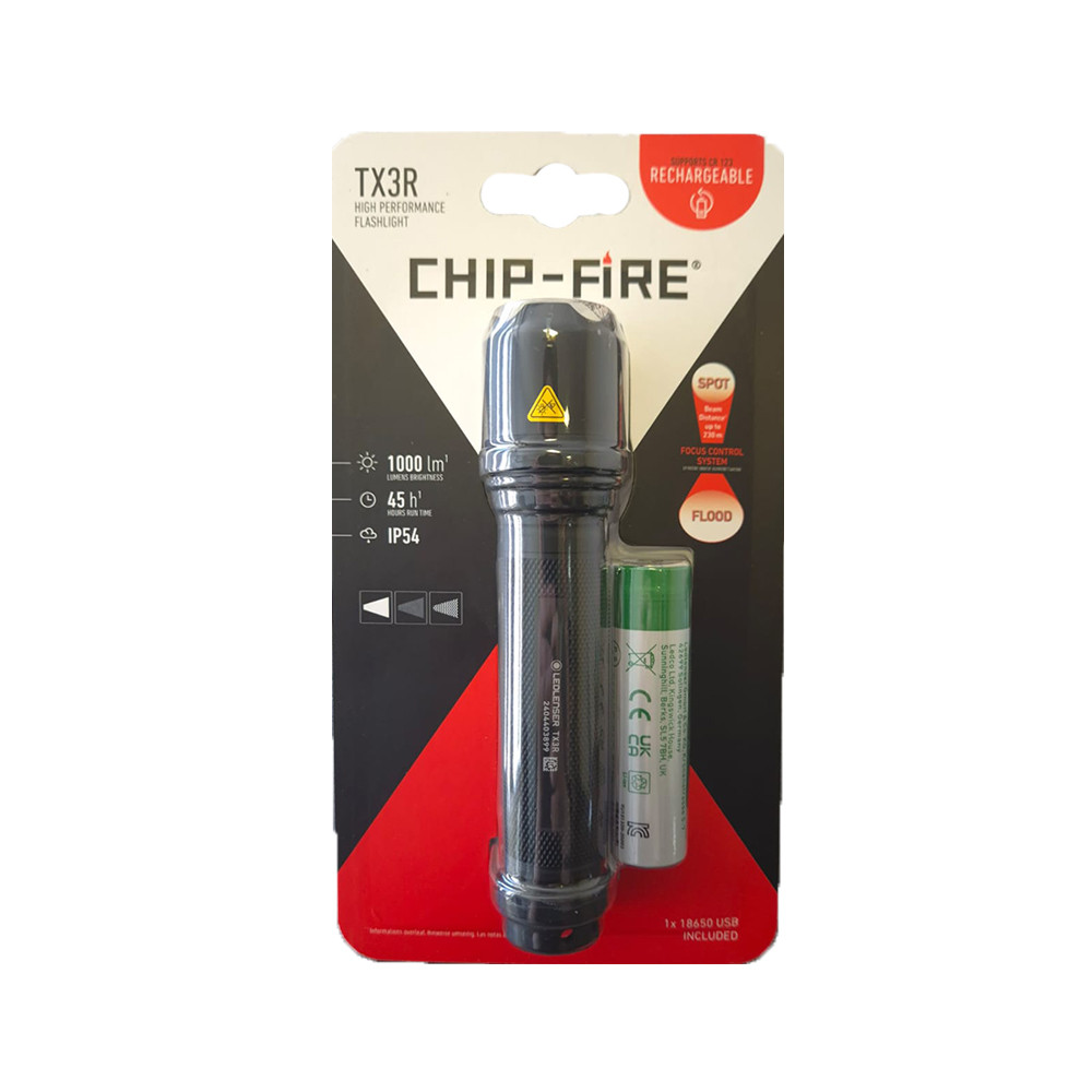 LEDLENSER Chip Fire TX3R Şarjlı El Feneri