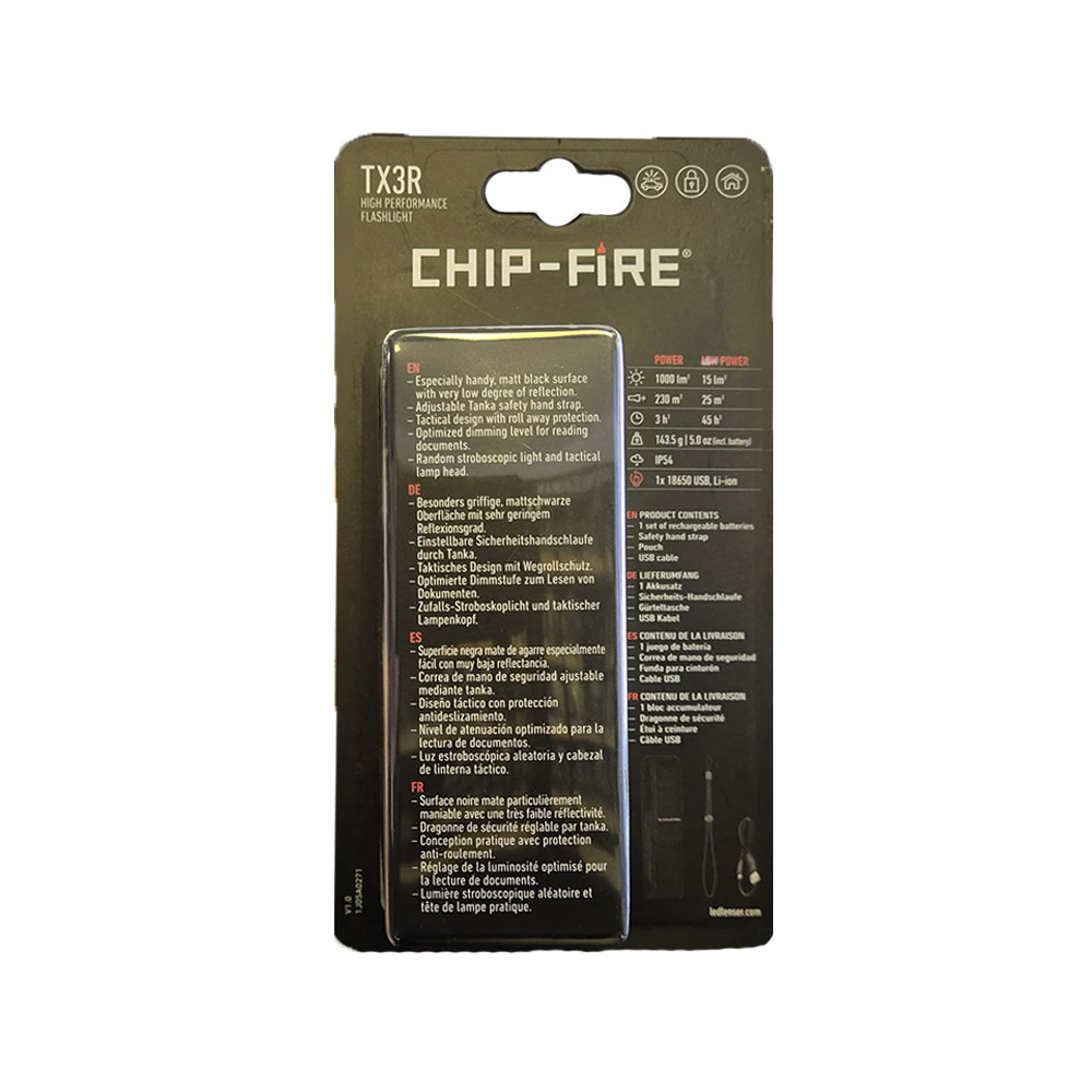 LEDLENSER Chip Fire TX3R Şarjlı El Feneri