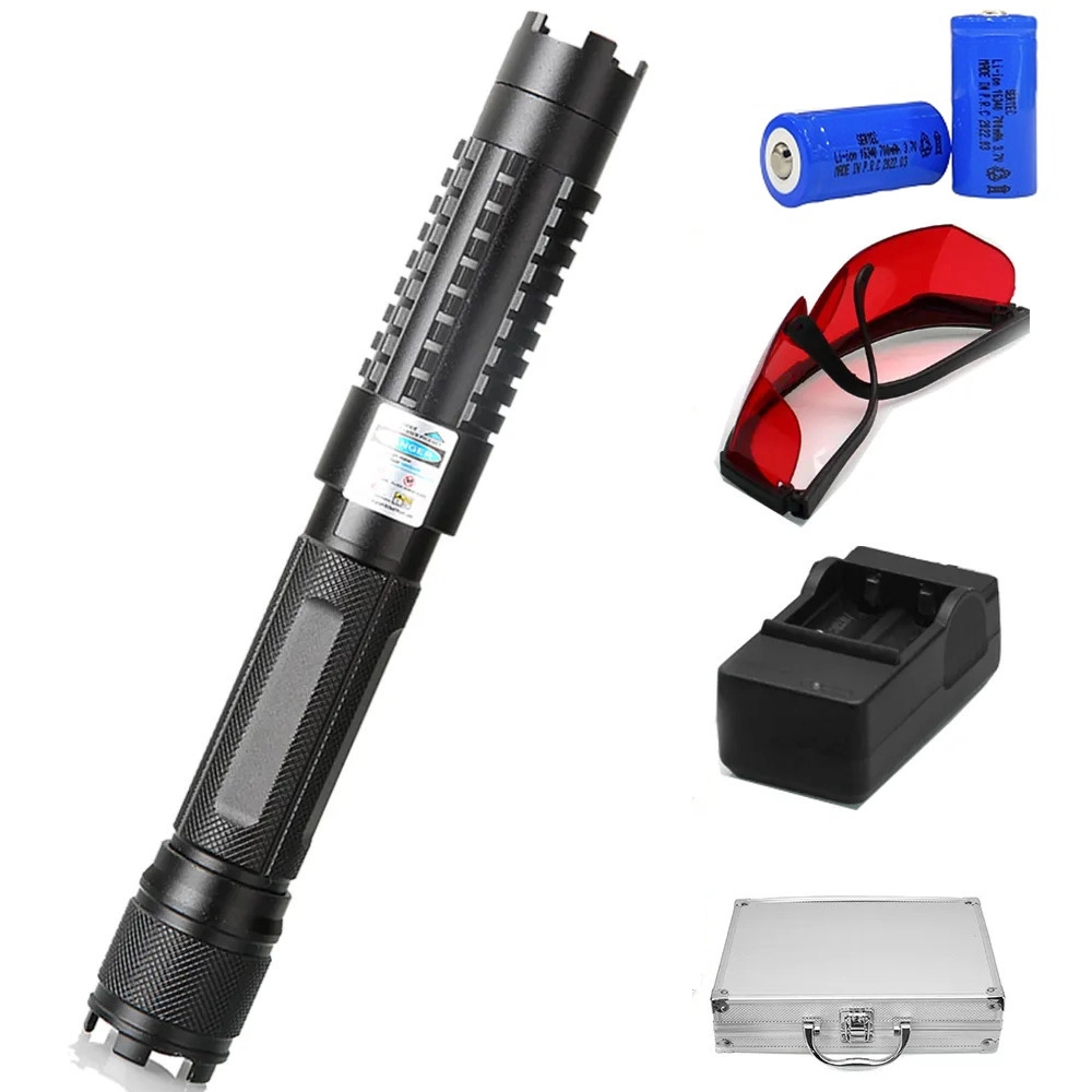 Uzun Mesafeli 450nm Yakıcı Şarjlı Mavi Lazer Pointer