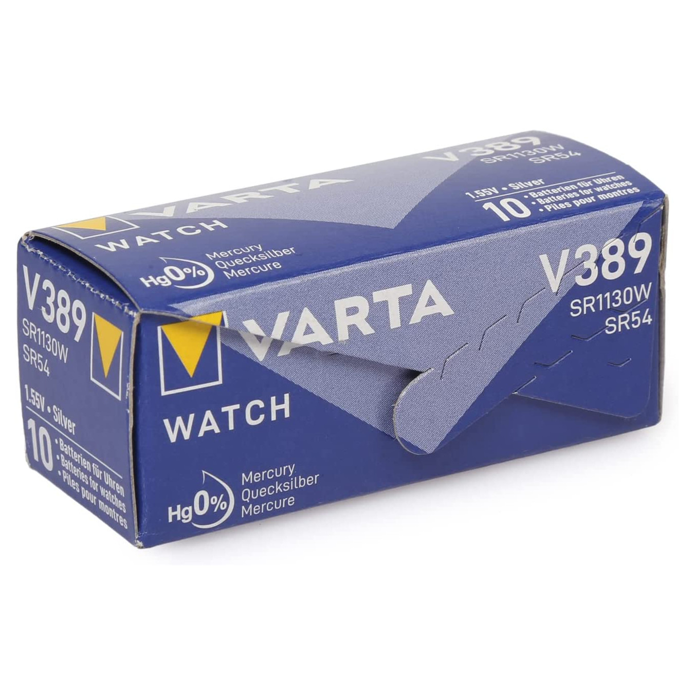 Varta 389 SR1130W 1.55V Alkalin Saat Pili 10 Adet