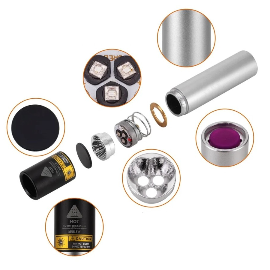 Watton WT-305 15 Watt 365NM Mor Ultraviyole Sahte Para Işığı