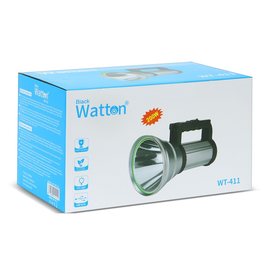 Watton%20WT-411%20200Watt%20Projektör%20Şarjlı%20Spot%20Fener