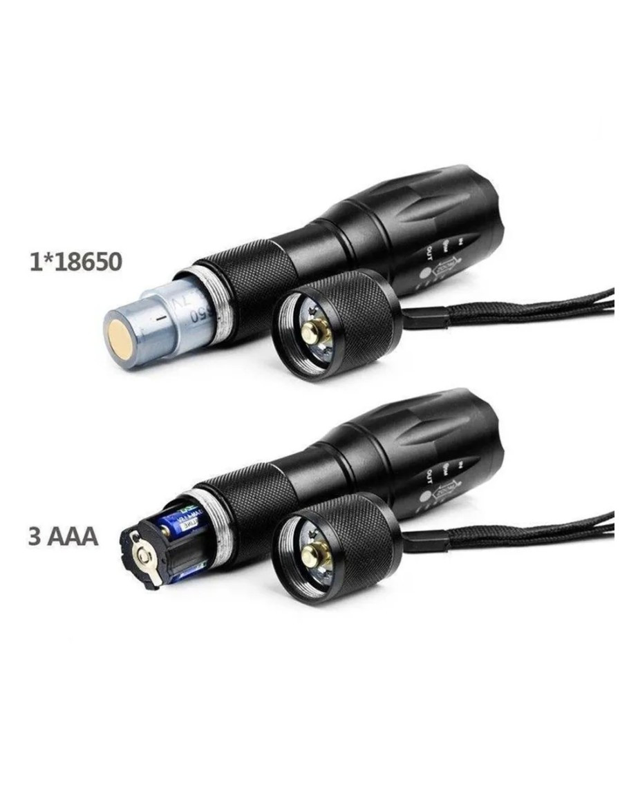 Watton WT-610 Q5 LED 3 Renk Aydınlatmalı Şarjlı El Feneri