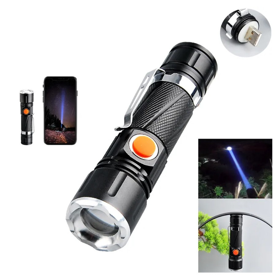 Watton WT-622 P50 LED Mıknatıslı USB Şarjlı El Feneri