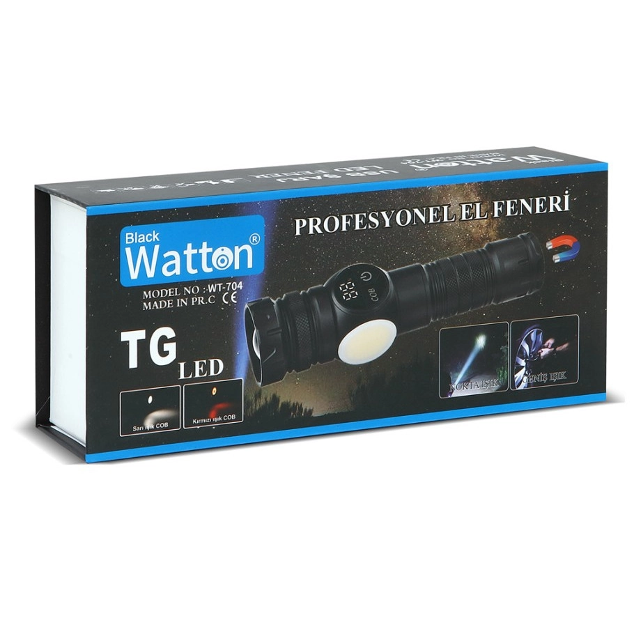 Watton WT-704 9 Mod Kamp Lambası Şarjlı El Feneri