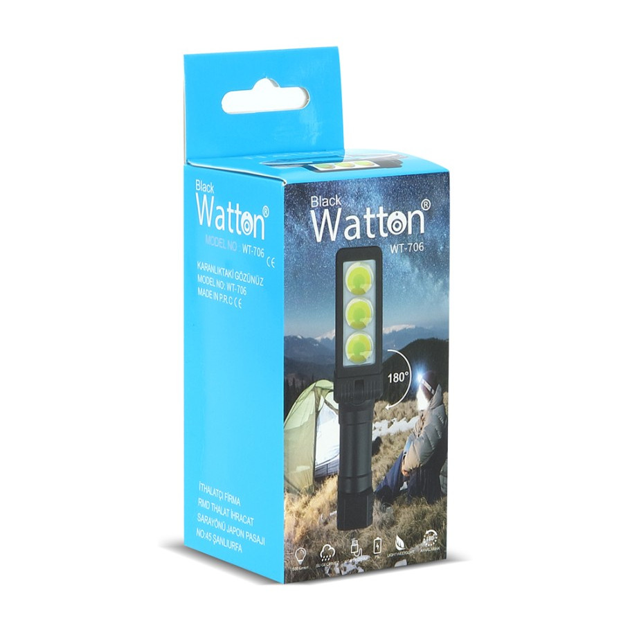 Watton WT-706 Mıknatıslı Çalışma Lambası Kafa Feneri