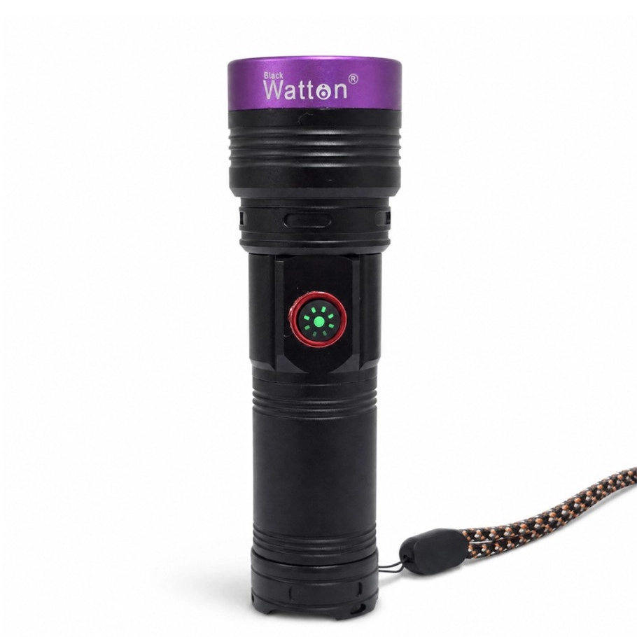 Watton WT-711 30 Watt 395NM UV Ultraviole Şarjlı Mor Işıklı El Fener