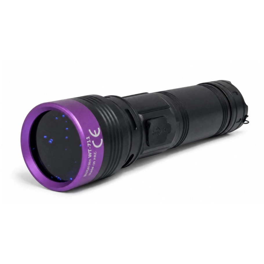 Watton WT-711 30 Watt 395NM UV Ultraviole Şarjlı Mor Işıklı El Fener
