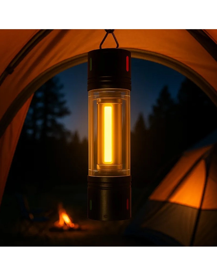 Watton WT-736 Şarjlı Kamp Lambası - 5 Modlu TG LED & Fener