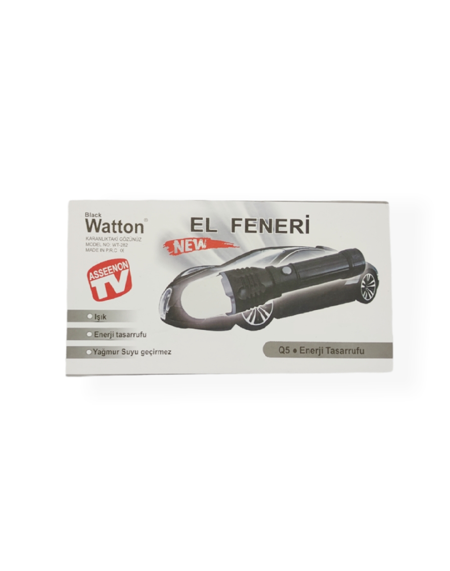 Watton WT-282 Flaşörlü Uzun Mesafeli Şarjlı Pilli Mıknatıslı EL Feneri