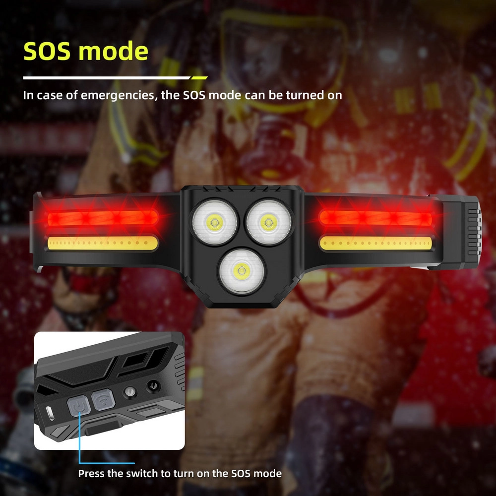 Wison WS-2030 Sensörlü 6 Mod Dahili Pilli Type-C Şarjlı Kafa Feneri