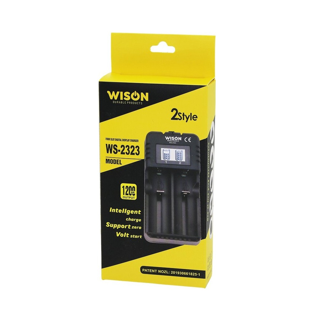 Wison WS-2323 Pil Göstergeli 2’li Pil Şarj Cihazı