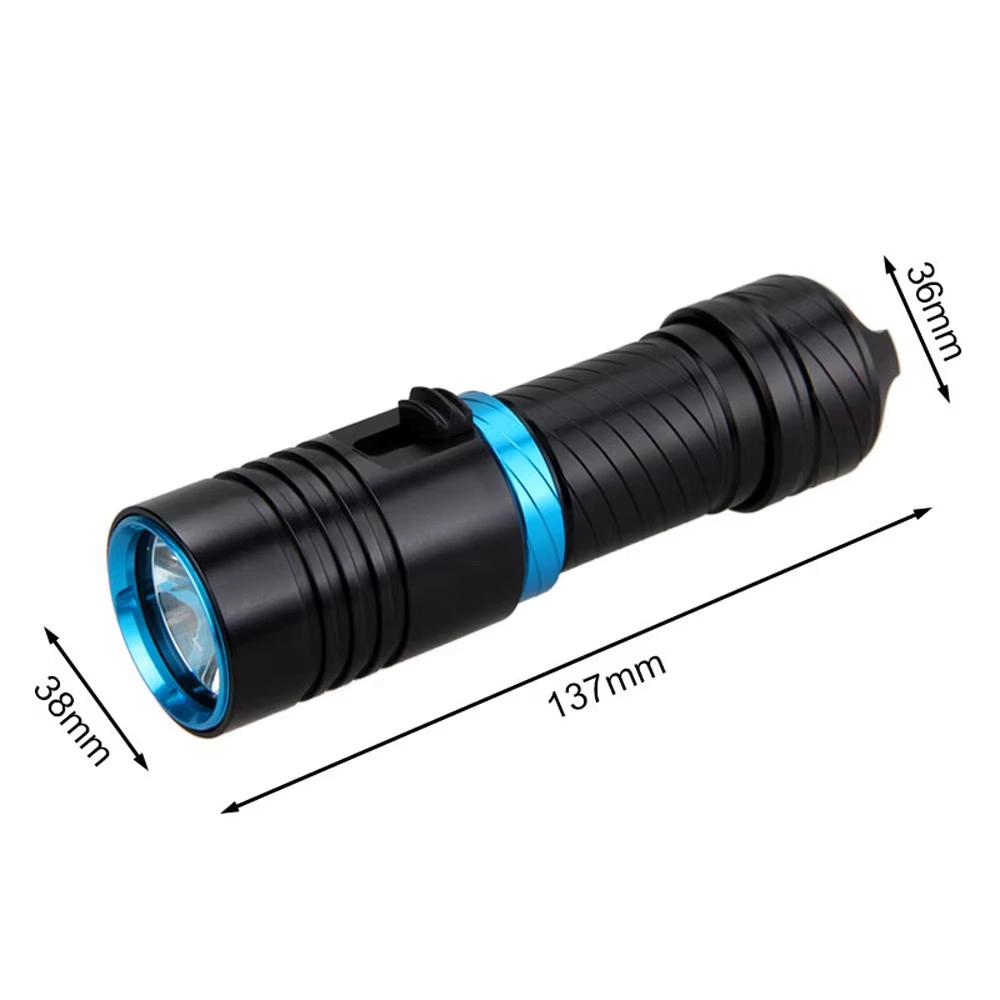 Wison WS-4545 10W 1800 Lümen Şarjlı Su Altı Feneri Type-C, 5000 mAh, 100 m Menzil, Su Geçirmez