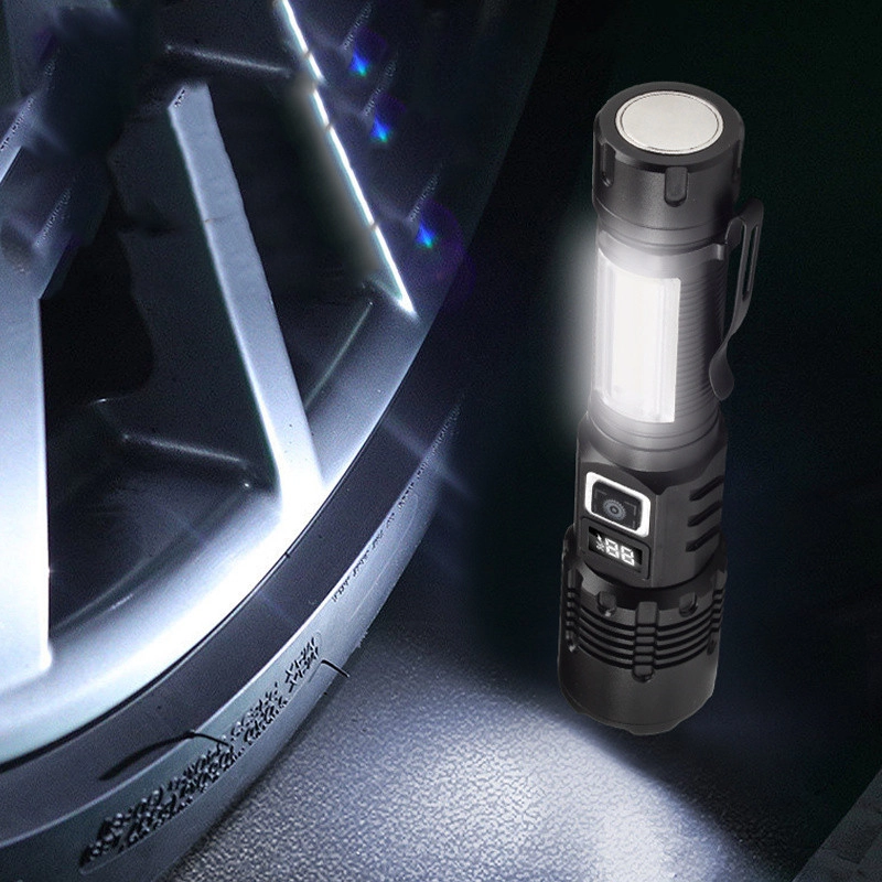 Wison WS-4848 1500 Lümen 15 Watt Dijital Göstergeli Mıknatıslı Şarjlı El Feneri