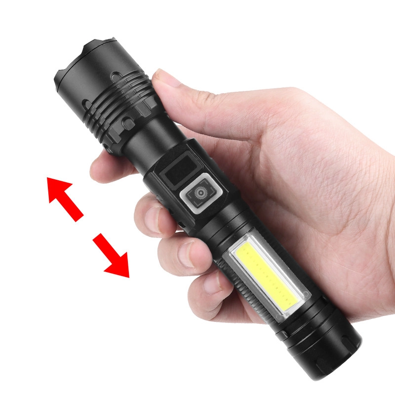 Wison WS-4848 1500 Lümen 15 Watt Dijital Göstergeli Mıknatıslı Şarjlı El Feneri