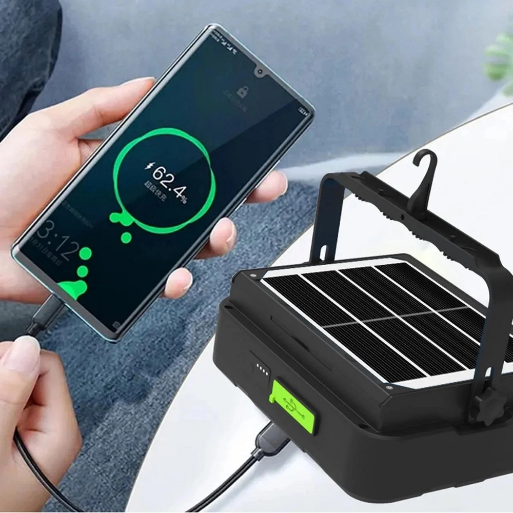 Wison WS-5570 150 Watt Güneş Enerjili Solar Kamp Feneri Projektör