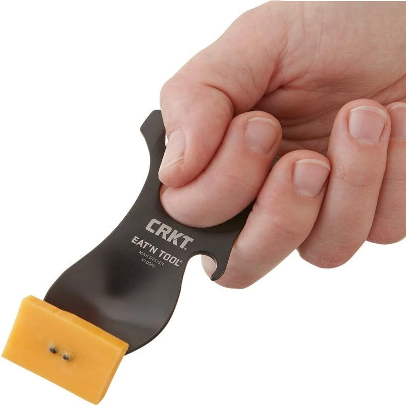 CRKT 9100K Eat’N Tool Karabina Çok Fonksiyonlu Karabina Tornavida Lokma Açacak Çatal Kaşık
