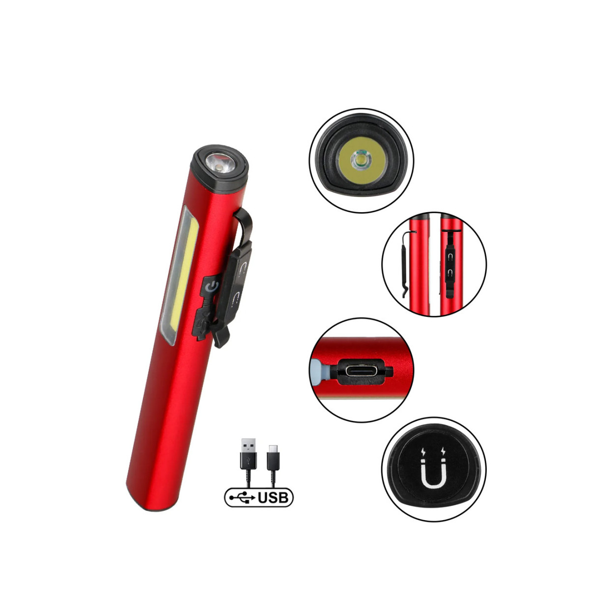 Watton Wt-307-S Şarjlı Mıknatıslı Çalışma Lambası
