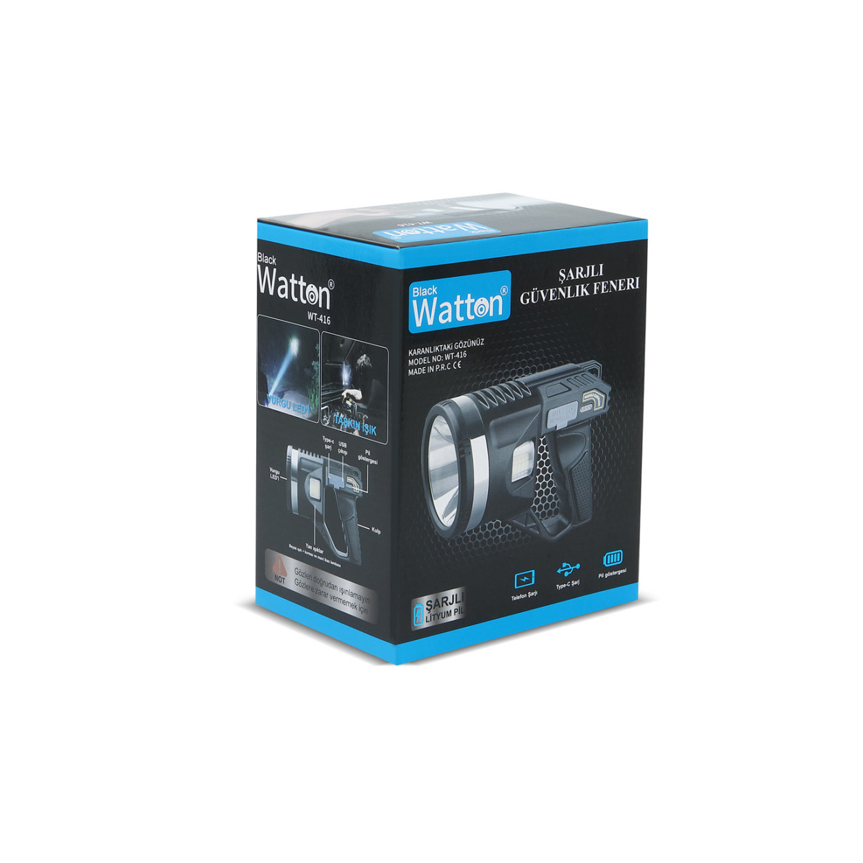 Watton Wt-416 Tripodlu Şarjlı Güvenlik Feneri