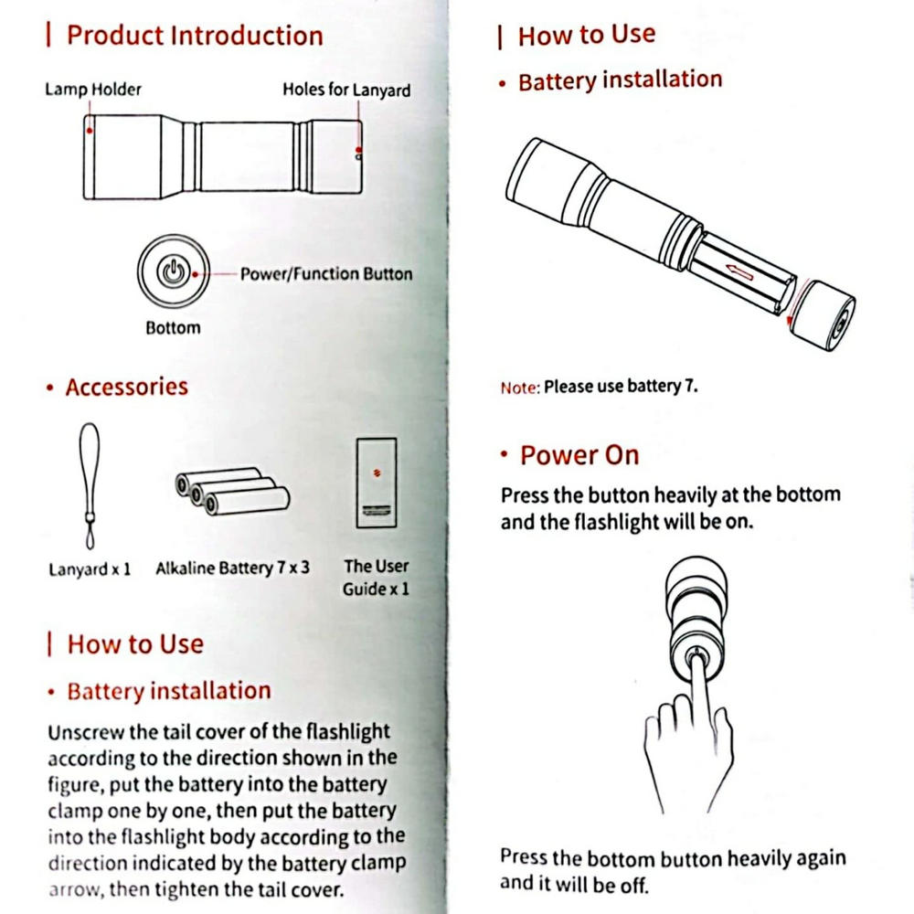 Xiaomi BEEBEST Hafif Su Geçirmez 3 Modlu Metal Mini Pilli El Feneri