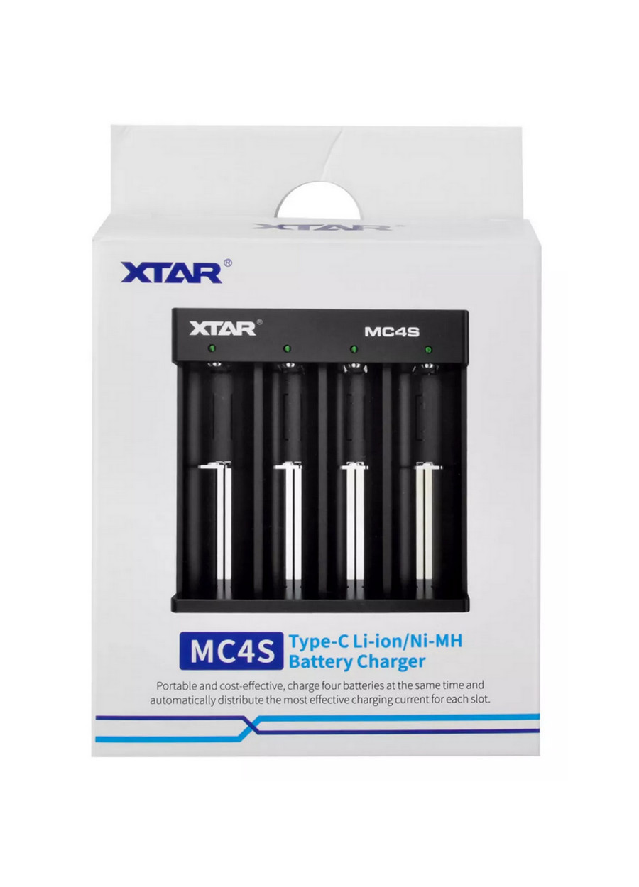 Xtar MC4S 4’lü Taşınabilir Li-ion/Ni-Mh Pil Şarj Cihazı